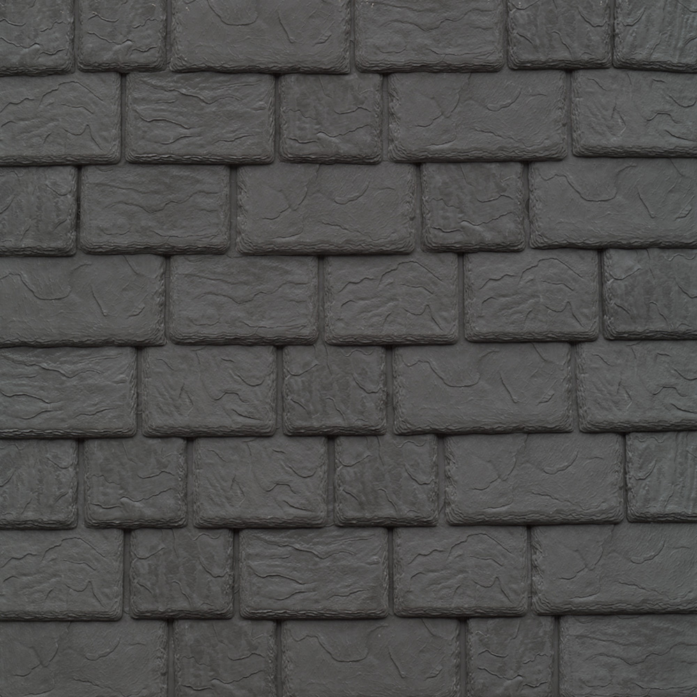 DaVinci Roofscapes Composite Single-Width and Multi-Width Slate Slate Gray