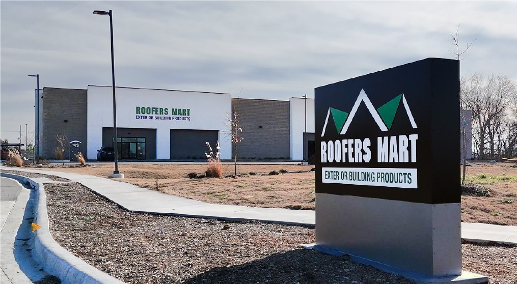 Roofers Mart Northwest Arkansas branch exterior